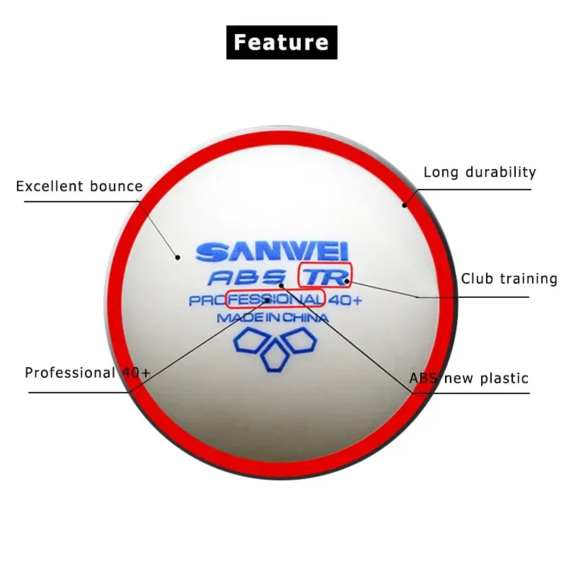 SANWEI-ABS TR 3 Star Table Ten - Table Tennis Livescore recension och pris