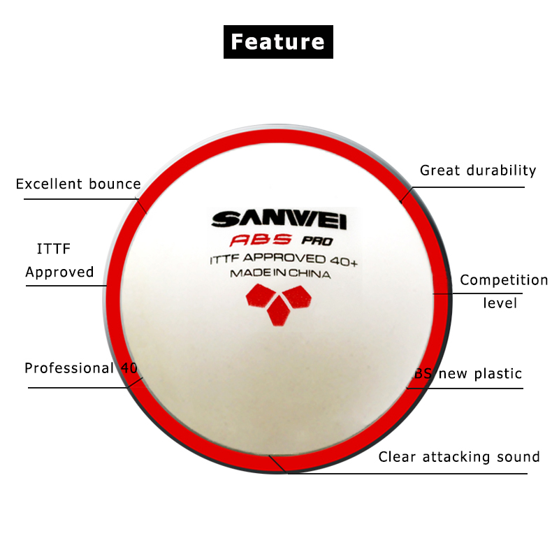 SANWEI ABS PRO 3-Star 40+ Tabl - Table Tennis Livescore recension och pris