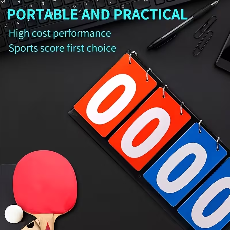 4‑Digit Flip Scoreboard Portab - Table Tennis Ranking recension och pris