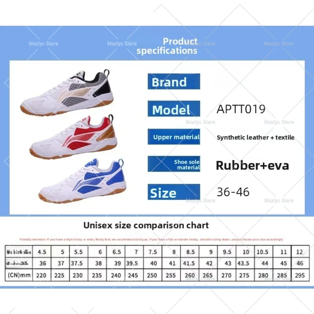National Team Sports Shoes Men - Table Tennis Zhendong recension och pris